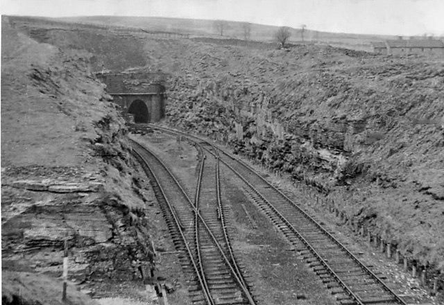The eastern portals of the first two Woodhead Tunnels