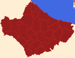 Municípios e comunas da província.