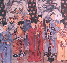 Modern reconstruction of temple mural shows clothes of Yuan dynasty