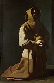 Zurbarán - Den helige Franciskus i bön