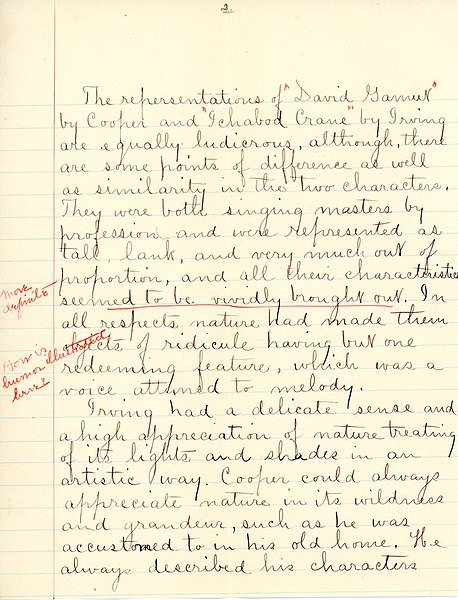 File:"A Comparison of Irving and Cooper" essay by Sarah (Sallie) M. Field, Abbot Academy, class of 1904 - DPLA - 545659e3118103b7b577ecb59279bcde (page 2).jpg