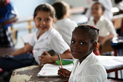 School children in Florida (Valle), Colombia.