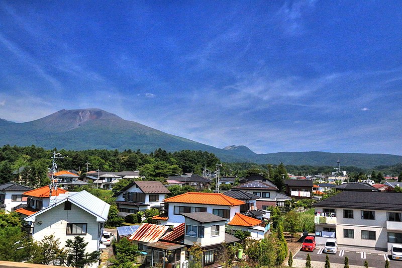 File:北陸新幹線からの浅間山 - panoramio.jpg