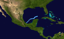 Tracking map of Tropical Depression One 01-L 1974 track.png