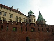 Defensive walls below the Sigismund Tower.