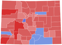 1952 Colorado gubernatorial election results map by county.svg