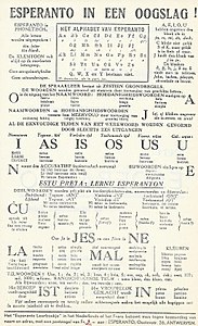 Esperanto in een oogslag !