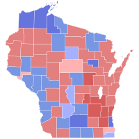 1998 United States Senate election in Wisconsin results map by county.svg