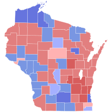 1998 US-Senatswahl in Wisconsin Ergebniskarte von county.svg