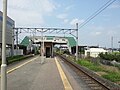 Peron pulau Stasiun Uzen-Chitose