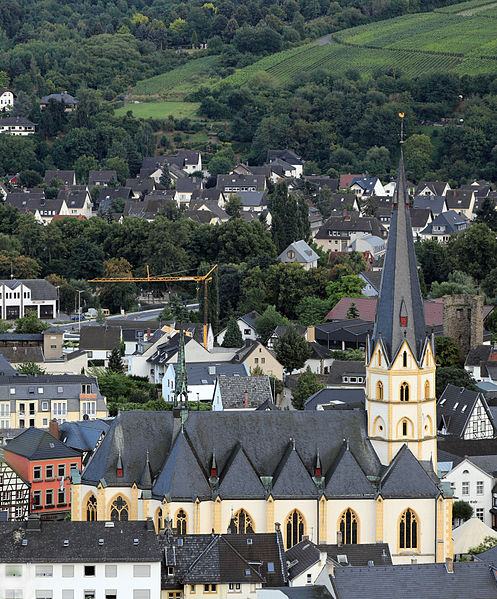 File:20130816 St. Laurentius Kirche Ahrweiler view from above.jpg