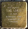 Miniatuur voor Bestand:2013 08 Stolpersteine Emil Simon.jpg