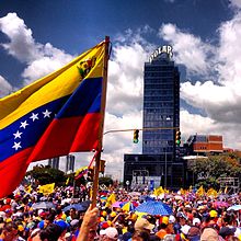 Peaceful demonstrations in Caracas on 12 February 2014. 2014 Venezuelan Protests (12F).jpg