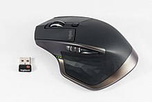 Logitech MX Laser M-RAG97 Black & Gray Wireless Bluetooth Cordless Mouse