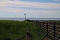 Western end of the fence at the Wadden Sea