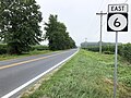 File:2022-07-16 09 09 40 View east along Delaware State Route 6 (Millington Road) at Sewell Branch Road in Holletts Corners, Kent County, Delaware.jpg