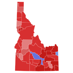 2022 Idaho lieutenant gubernatorial election results map by county.svg