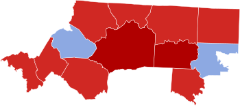 2022 United States House of Representatives elections in North Carolina's 5th congressional district results by county.svg