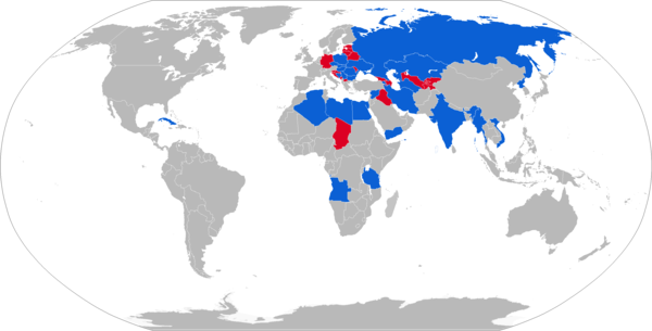 Map of 2K12 operators in blue with former operators in red