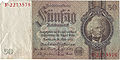 50 Mark, banknote, front, 1933