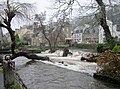 Pont-Aven : l'Aven en crue (10 janvier 2020).