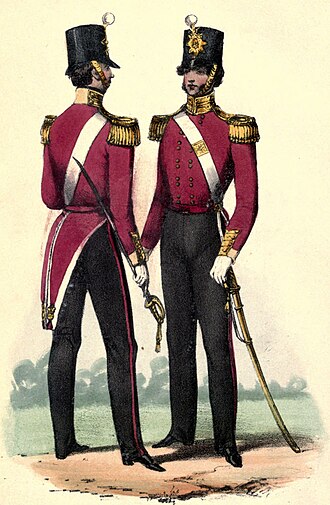 Regimental uniform, 1840s 67th Foot uniform.jpg