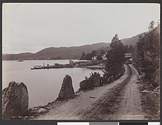 View of the lake in the late 1800s