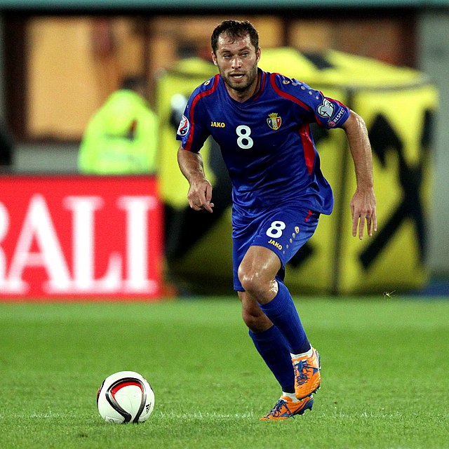 Eugeniu Cebotaru in 2015, running after the ball