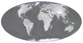 Abrodictyum cumingii distribution.png görüntüsünün açıklaması.