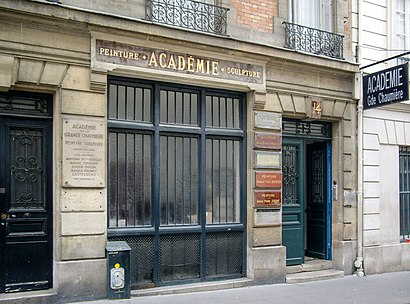 Cómo llegar a Académie de la Grande Chaumière en transporte público - Sobre el lugar