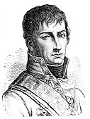 Brother of the Holy Roman Emperor, Archduke Charles held overall command of Habsburg forces in the south German states. By August, he linked his army with Wartensleben's, and was able to push his opponents Jourdan and Moreau back to the Rhine river.