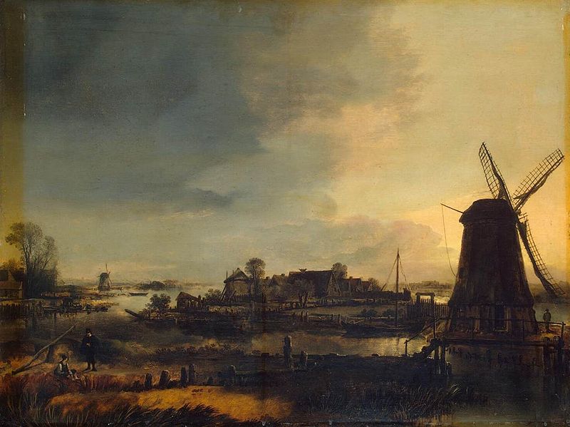 File:Aert van der Neer - Landscape with Windmill - WGA16488.jpg