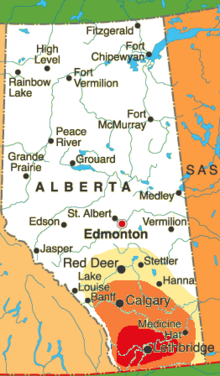 Where interior Chinooks occur most frequently. Alberta-chinook.png