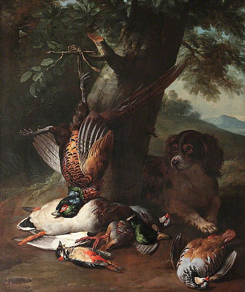 File:Alexandre-François Desportes (1661-1743) - A Spaniel with Dead Game in a Landscape - 609005 - National Trust.jpg