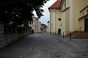 Kościół Wszystkich Świętych w Pszczynie o świcie. English: All Saints Church in Pszczyna at dawn.