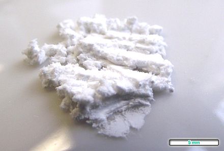 Pure allopurinol is a white powder.