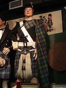 The full dress of the Atholl Highlanders Atholl Highlanders dress.jpg