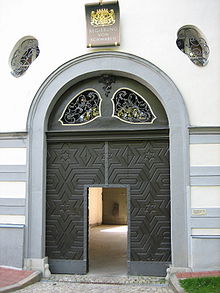 Westportal der ehemaligen fürstbischöflichen Residenz in Augsburg