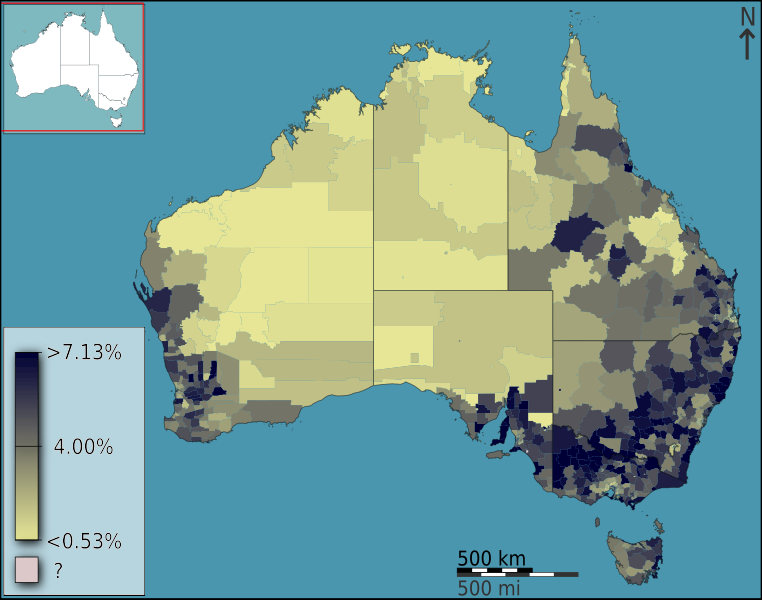 File:Australian Census 2011 demographic map - Australia by SLA - BCP field 0031 Age groups 75 84 years Males.svg