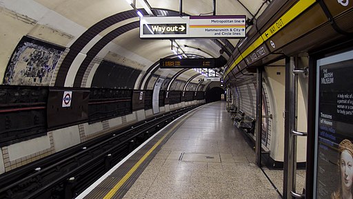 Bakerloo line platform Baker Street Underground Station