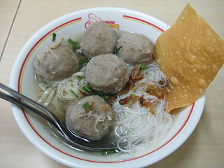 <i>Bakso</i> Indonesian meatball dish