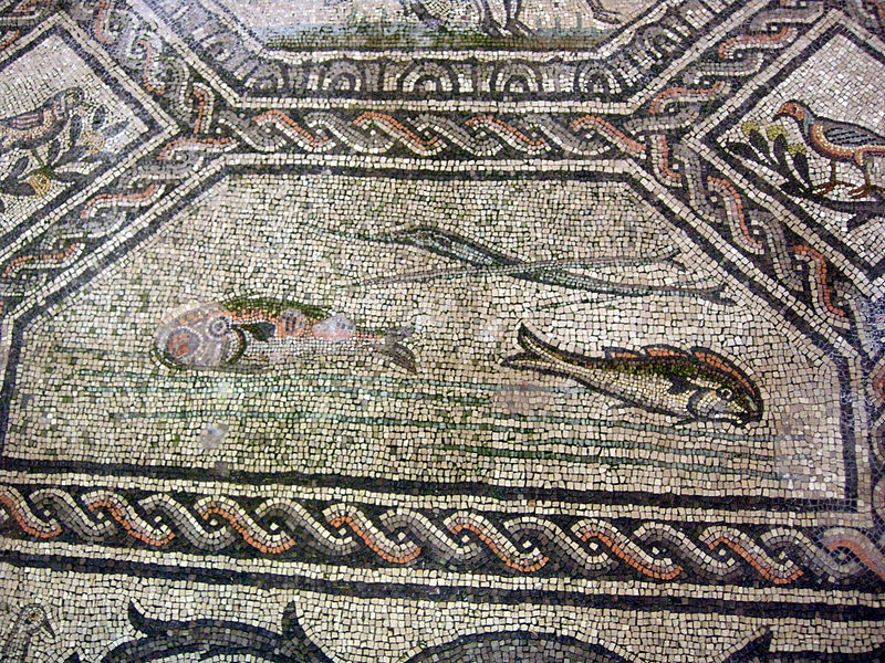 File:Basilica di aquilieia, mosaici, good shepherd carpet 07.JPG