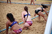 Deutsch: Beachhandball bei den Olympischen Jugendspielen 2018; Tag 6, 11. Oktober 2018; Mädchen, Platzierungsrunde - Amerikanisch Samoa-Hongkong 0:2 English: Beach handball at the 2018 Summer Youth Olympics at 11 October 2018 – Girls Consolation Round – American Samoa-Hong Kong 0:2