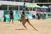 Deutsch: Beachvolleyball bei den Olympischen Jugendspielen 2018; Tag 11, 17. Oktober 2018; Mädchen, Finale – Italien (Claudia Scampoli & Nicol Bertozzi)- Russland (Maria Woronina & Maria Botscharow) 0:2 (19–21/19–21) English: Beach volleyball at the 2018 Summer Youth Olympics at 17 October 2018 – Girls Final – Italy (Claudia Scampoli & Nicol Bertozzi) - Russia (Maria Voronina & Maria Bocharova) 0:2 (19–21/19–21)