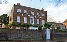 Beaufort House, Ham, where Van Haeften lives and has his gallery Beaufort House, Ham Street, Ham.jpg