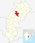 Bilaspur in Chhattisgarh (India).svg