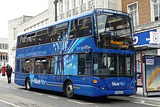 Scania Omnicity waiting at Hanover Building - May 2009.