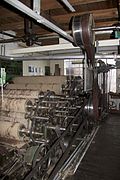 Maschinenpark der Wollspinnerei