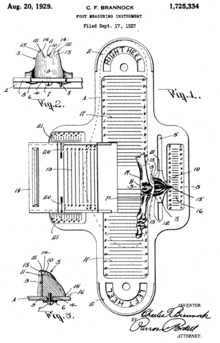 <span class="mw-page-title-main">Brannock Device</span> Shoe size measuring instrument