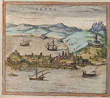 1572 depiction of Ceuta